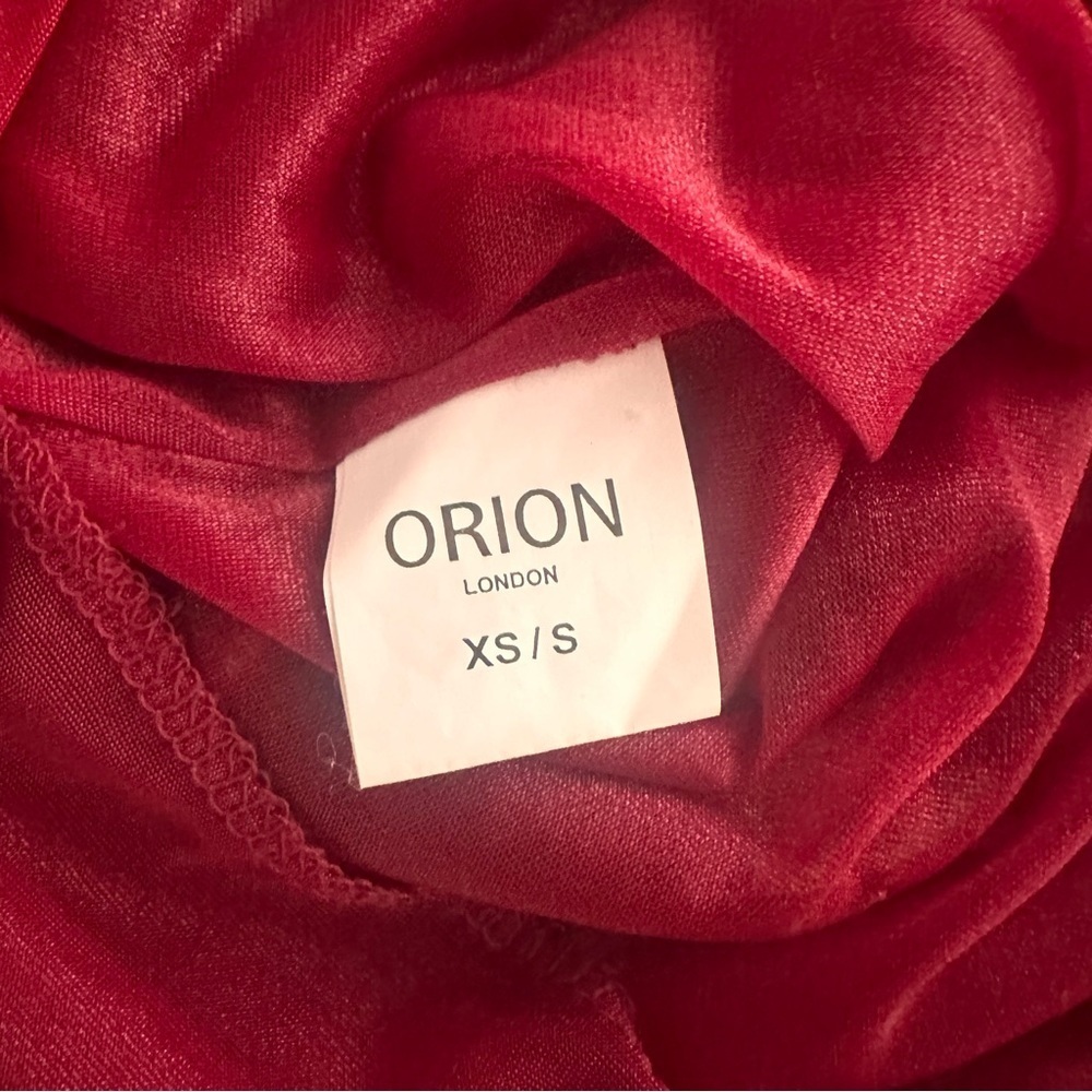 Women’s Orion London Burgundy Floral Mini Dress XS / Small - Picture 7 of 9